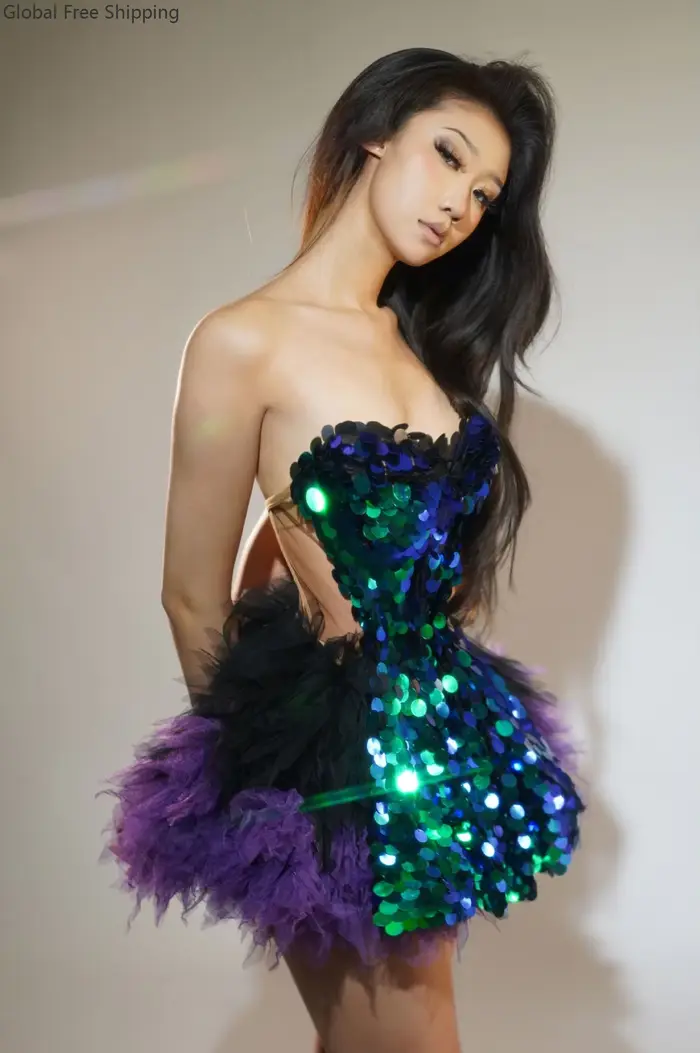 Ensemble de robe à paillettes noires scintillantes
