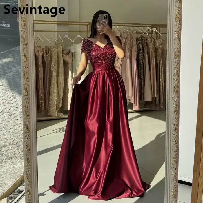 Robe de Soirée à Paillettes pour Femme