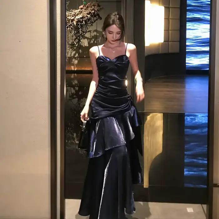 Robe longue de soirée élégante et Sexy pour femmes