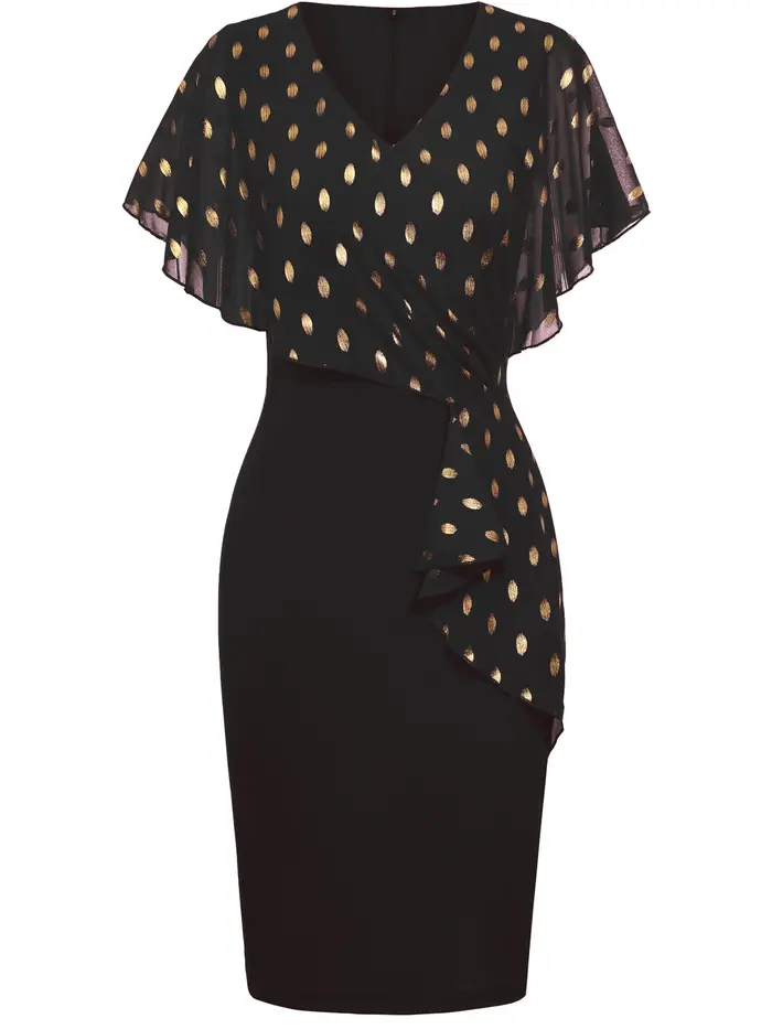 Robe fourreau moulante en mousseline de soie pour femme