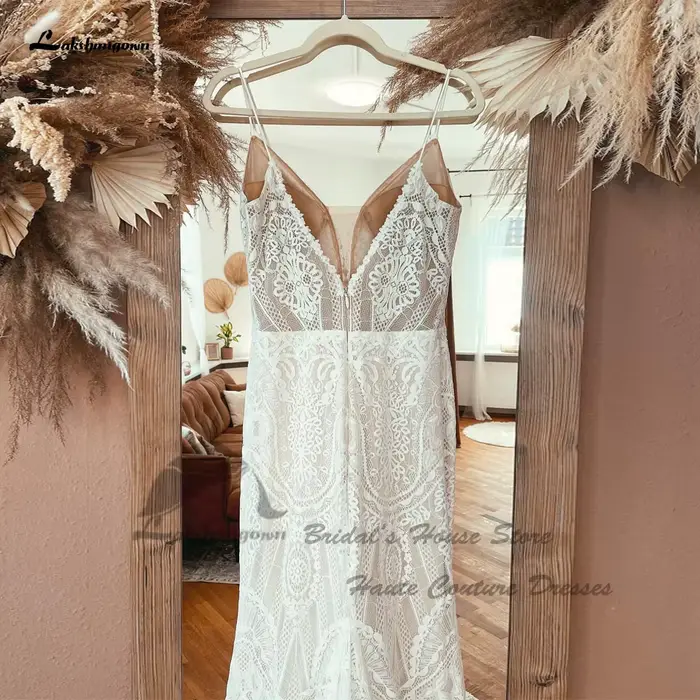 Robes de mariée sirène 2 en 1 avec traîne détachable