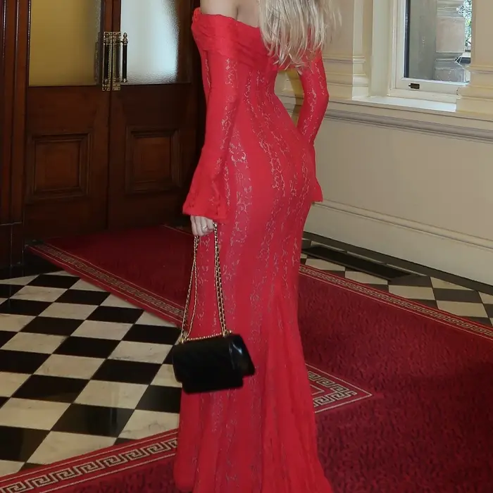 Suninheart blanc Maxi robe d'invité de mariage femmes 2025 élégant hors de l'épaule robes de soirée