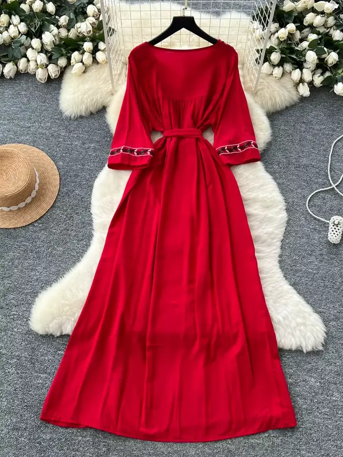 Nouvelle Robe Bohème d'Été pour Femme