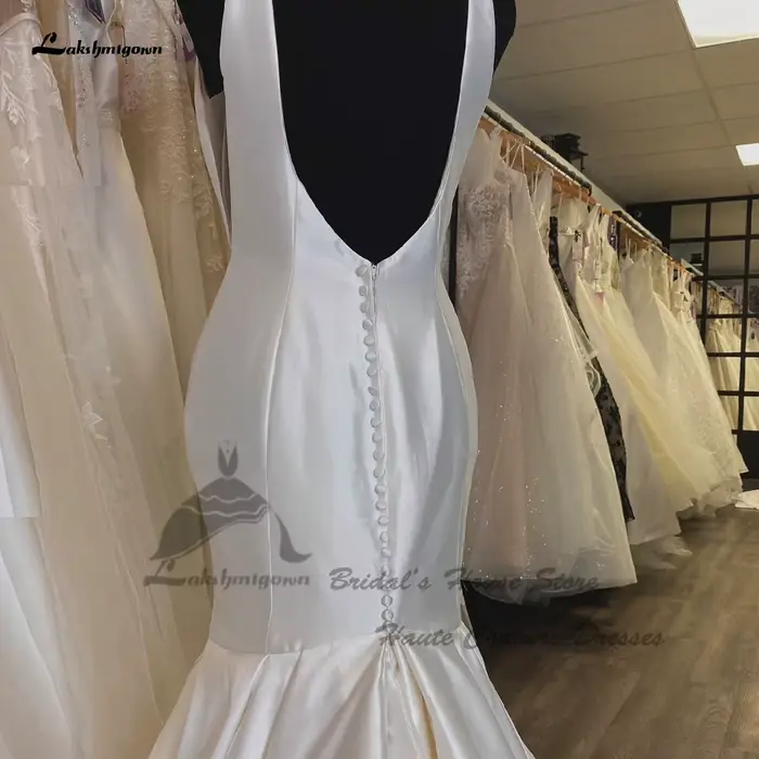 Yanshmigown-Robe de Mariage Élégante en Satin pour Femme