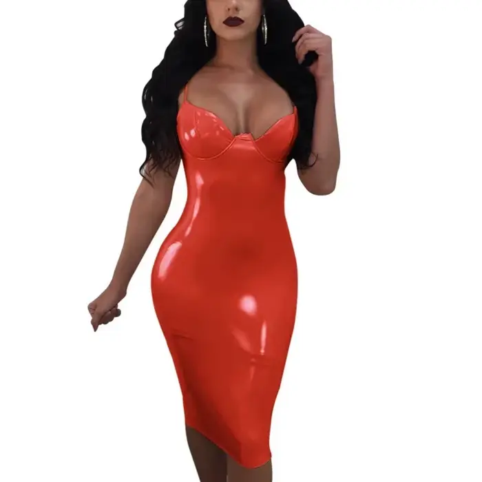 Robe à bretelles Sexy pour femmes, dos nu, décolleté en v profond, coupe cintrée, portefeuille aux h