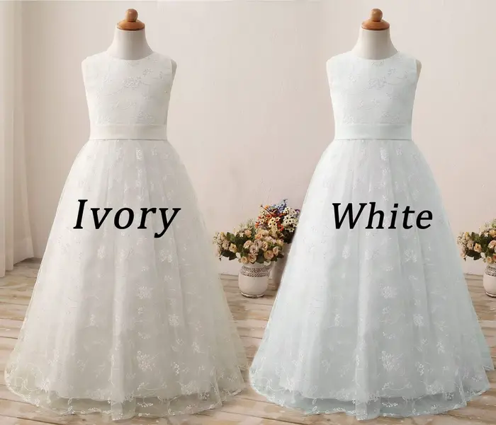 Robe longue de Communion Chic pour enfants de 2 à 13 ans