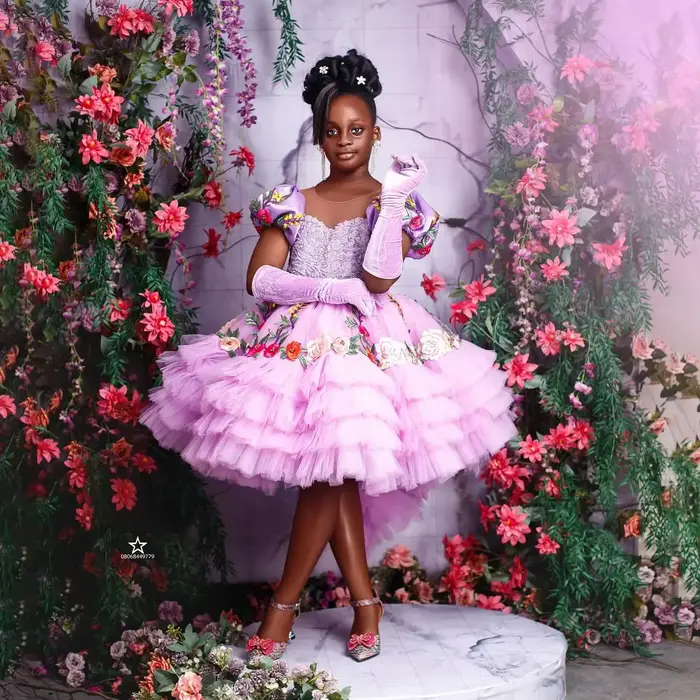 Robe de reconstitution historique florale µpour filles, robes de demoiselle d'honneur pour mariage, 
