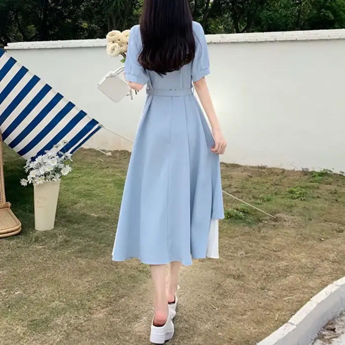 Robe chemise décontractée vintage élégante pour femmes hiver mode coréenne sexy longue maxi occassions spéciales