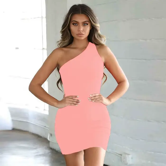 Robe d'été sexy jaune pour femmes