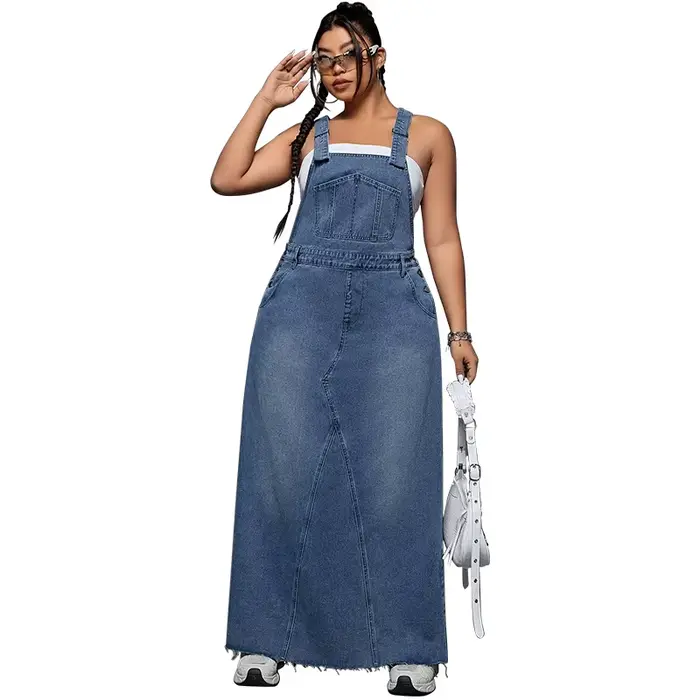 Robe Salopette en Jean pour Femme