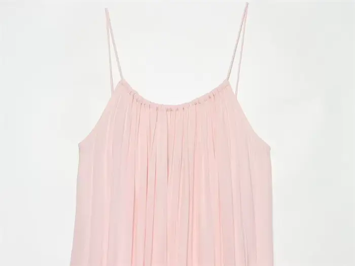 Robe longue décontractée Guobioziy en polyester pour femmes, style de plage, couleur rose, sans manches, ample, romantique, pour les vacances et les journées de plage