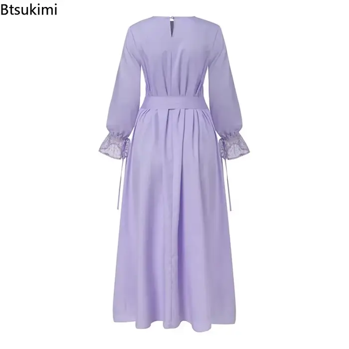 Robe abaya élégante en polyester et coton pour femmes, caftan marocain, mode musulmane, vêtements islamiques, pour soirées, cérémonies et occasions spéciales
