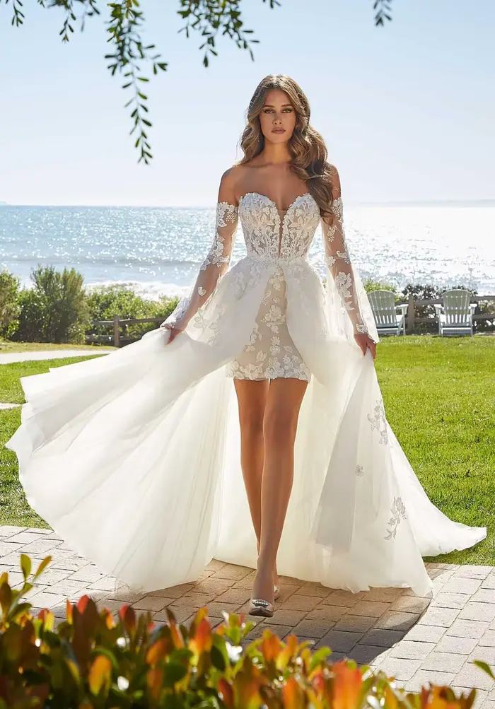 Robe de mariée courte d'été pour femmes