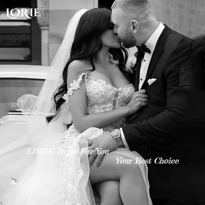 Robe de Mariée Sirène en Dentelle avec Fleurs Appliquées, Tenue Élégante de Plage, Style Boho, Occasions Spéciales