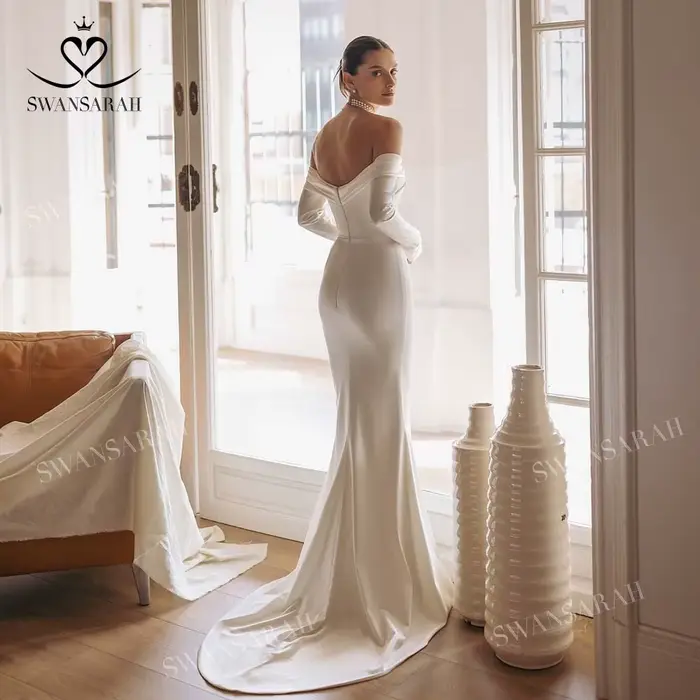Robe De mariée sirène en Satin