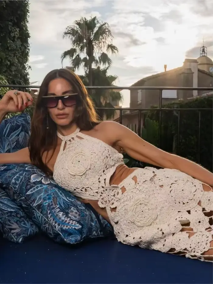 Robe longue dos nu à fleurs pour femmes