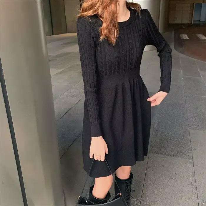 Robe tricotée pour femmes
