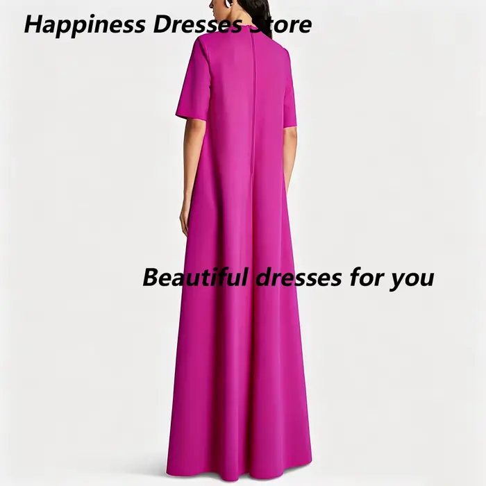 Robe de soirée fuchsia personnalisée