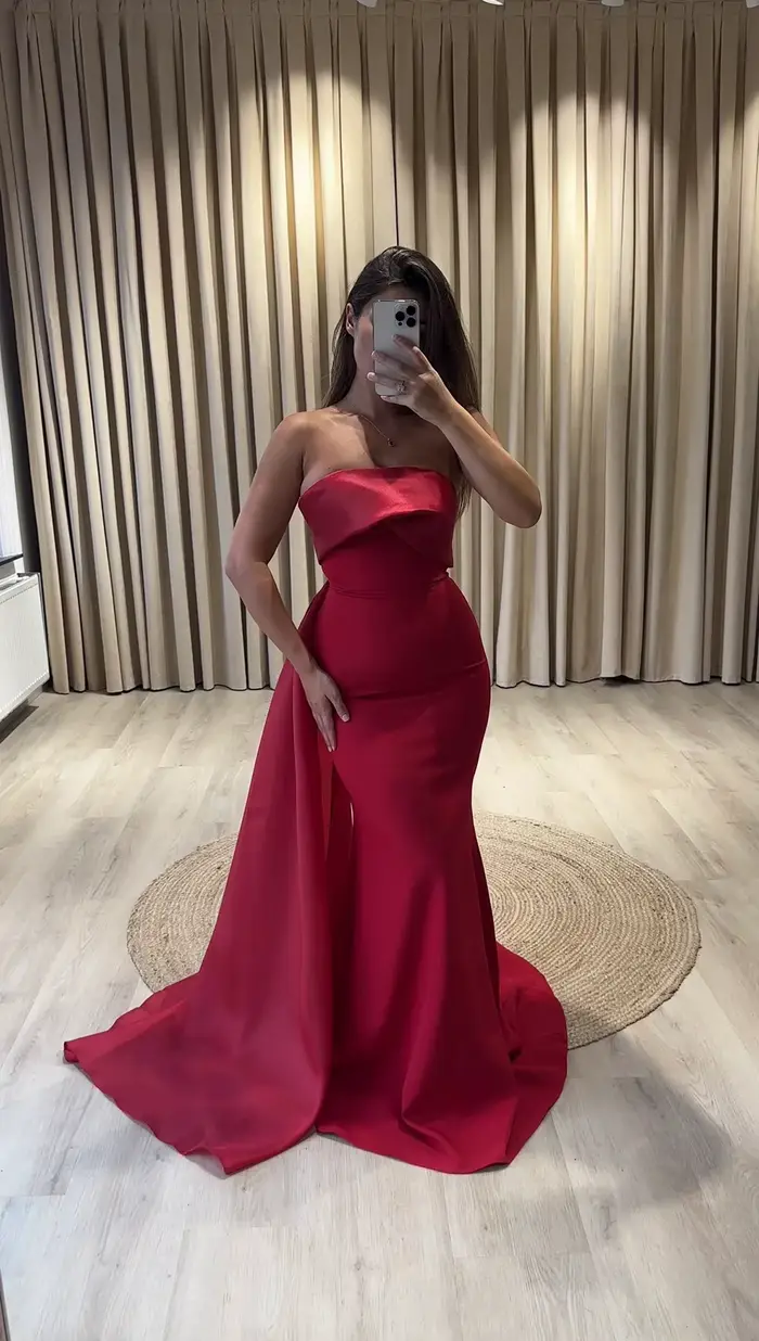 Robes de soirée de luxe Msikoods 2025 – Élégante robe de fête drapée sans bretelles