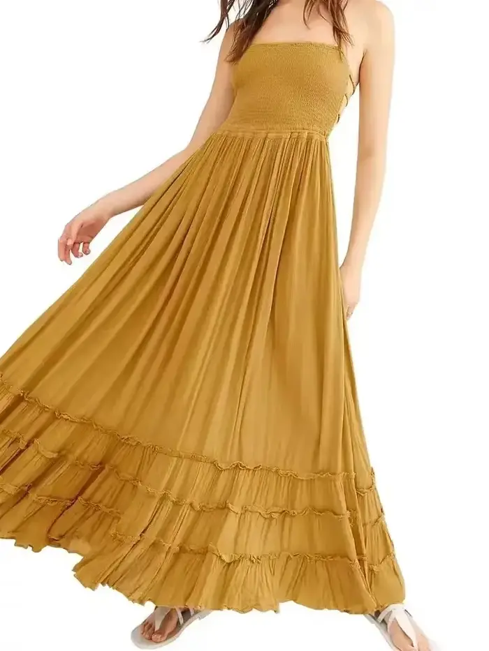 2025 robe de plage robes Sexy Boho bohème personnes vacances été longue dos nu coton femmes fête Hippie