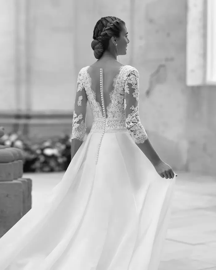 Robes de mariée magnifiques personnalisées en dentelle blanche