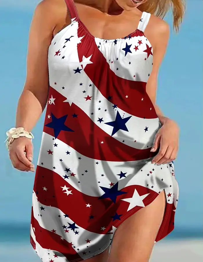 Robe décontractée à col rond pour femmes