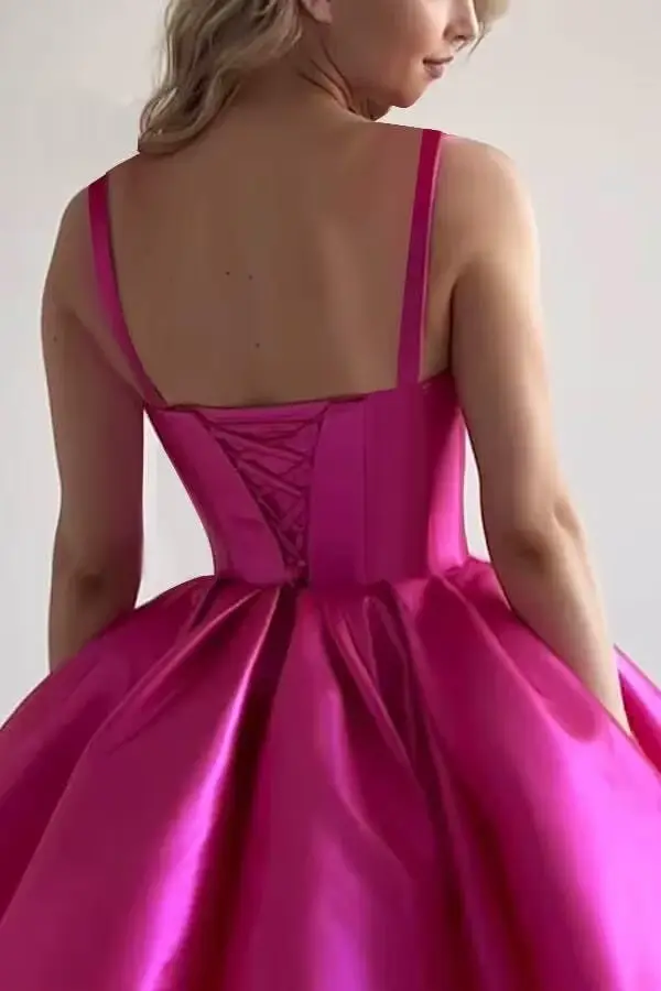 Robes de soirée en satin pour adolescentes