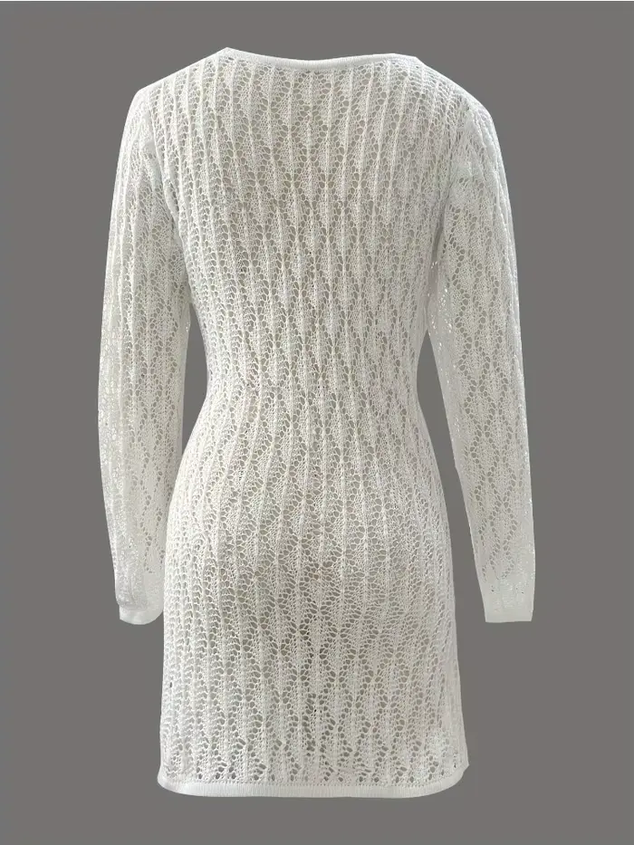 Robe Courte en Crochet pour Femme