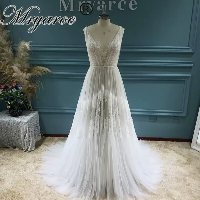 Zelyarce-Robe de mariée bohème chic et flatteuse