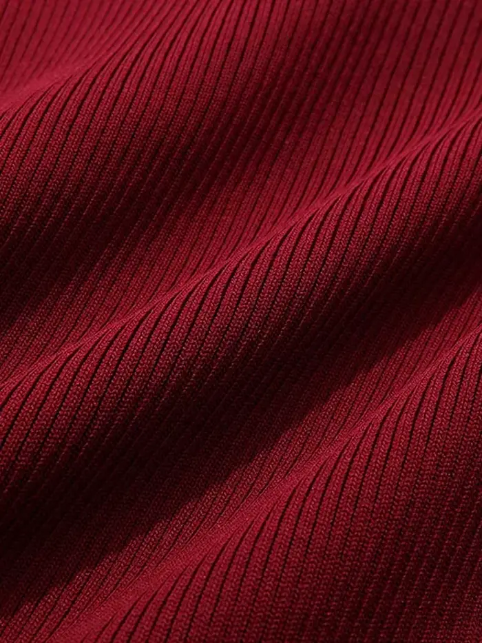 I Believe You-Robe pull à lacets avec nœud rouge pour femme