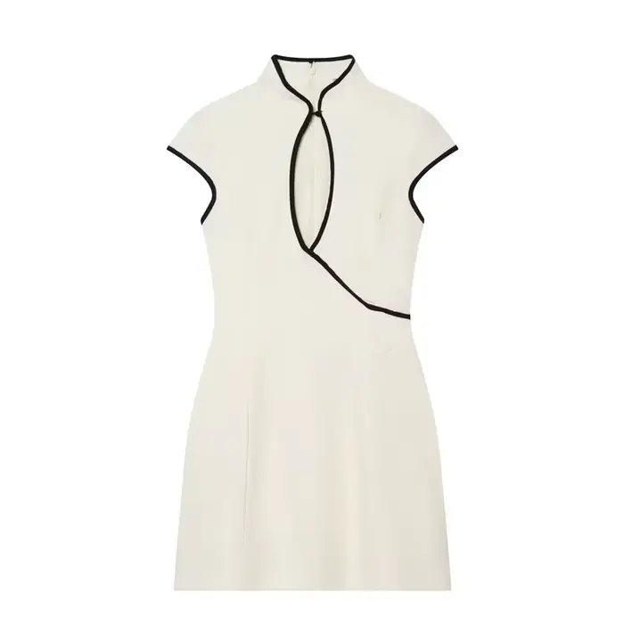 Robe pour femme 2026 Nouvelle collection Printemps-Été Mini-robe color-block élégante et chic pour f