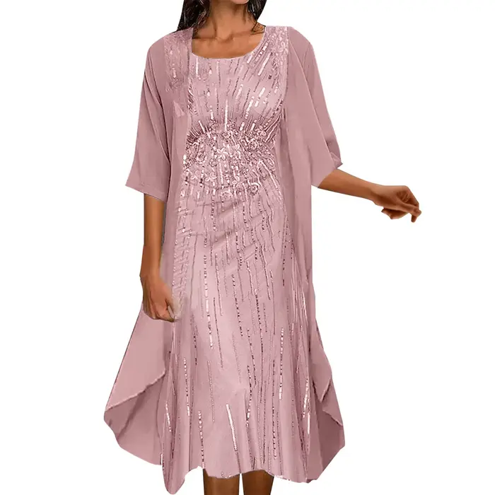 Robe de cocktail longue élégante pour femme