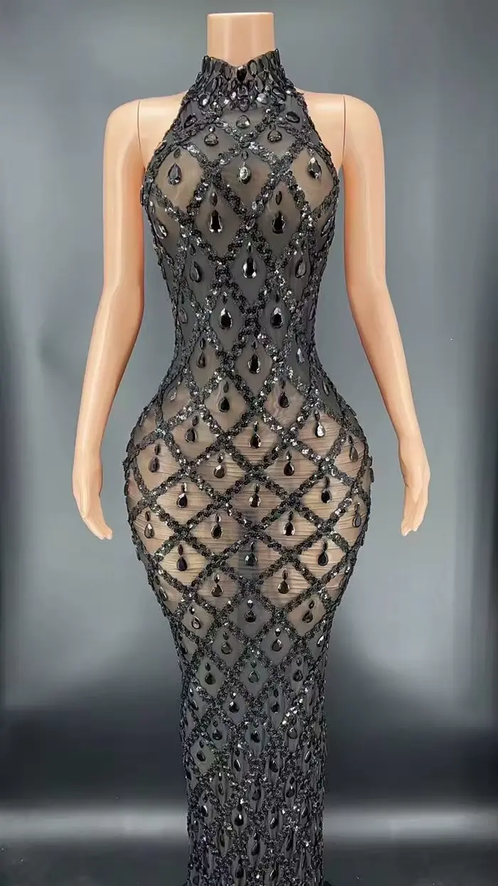 Robe courte transparente avec biscuits argentés clignotants, CitroFranges, Costume de réunion d'anni