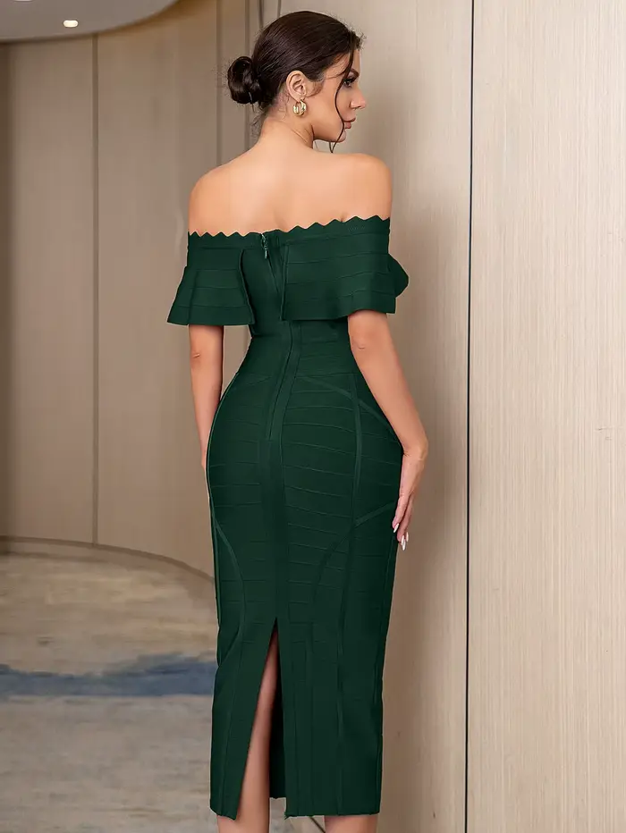 Robe à Bandes Sexy pour Femme