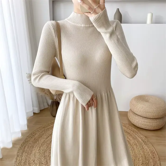 Robe tricotée élégante pour femmes