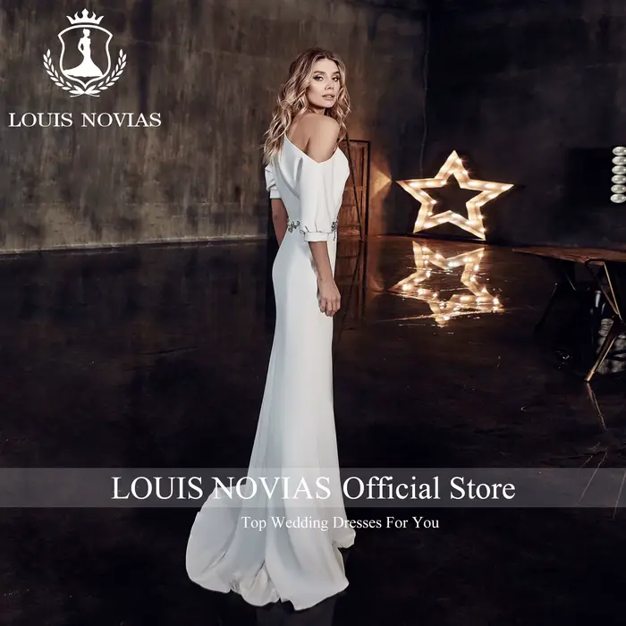 LOUIS NOVIAS sirène Satin robes De mariée pour les femmes