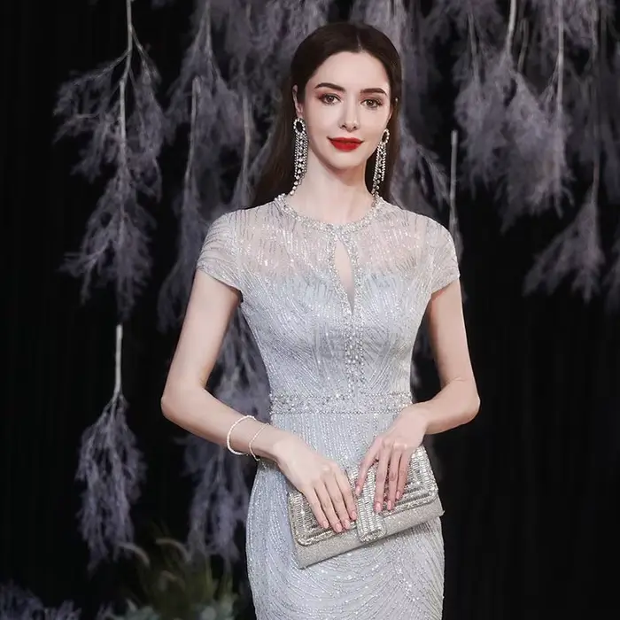 Nouvelle Robe de Soirée Élégante 2026 Style Sirène Sexy pour Mariage et Fêtes