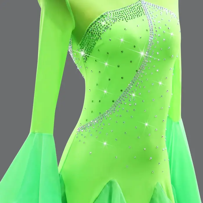 Robe de danse moderne pour femme, tenue de compétition de valse, vêtements d'entraînement de danse de salon pour filles, costume de scène, tenues de soirée, robe longue de bal