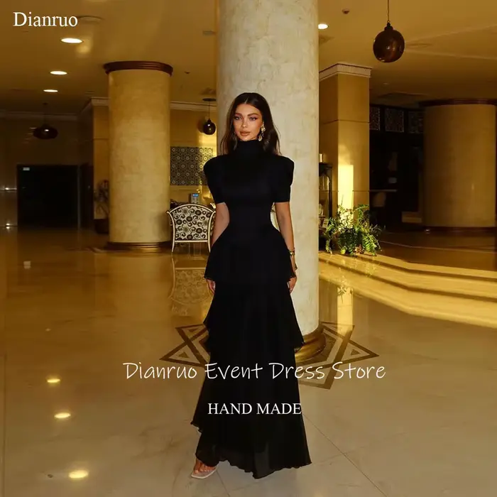 Dianruo – robe de soirée noire à la mode