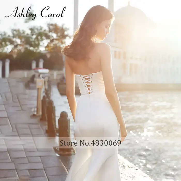 Ashley Carol – robe De mariée sirène en Satin