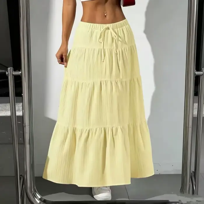 Robe blanche pour femme, coupe ample et épaisse