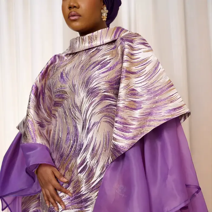 Robe de mariée africaine en brocart et bazin pour femmes occasions spéciales traditionnelles et modernes