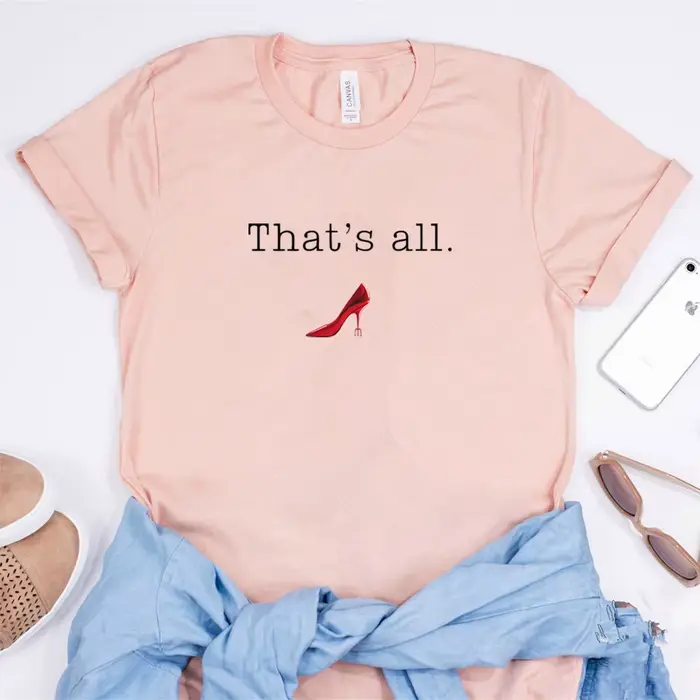 T-shirt vintage "The Devil Wears That's All" pour femmes juniors citations de Miranda Priestly hauts en coton polyester mode décontractée tendance