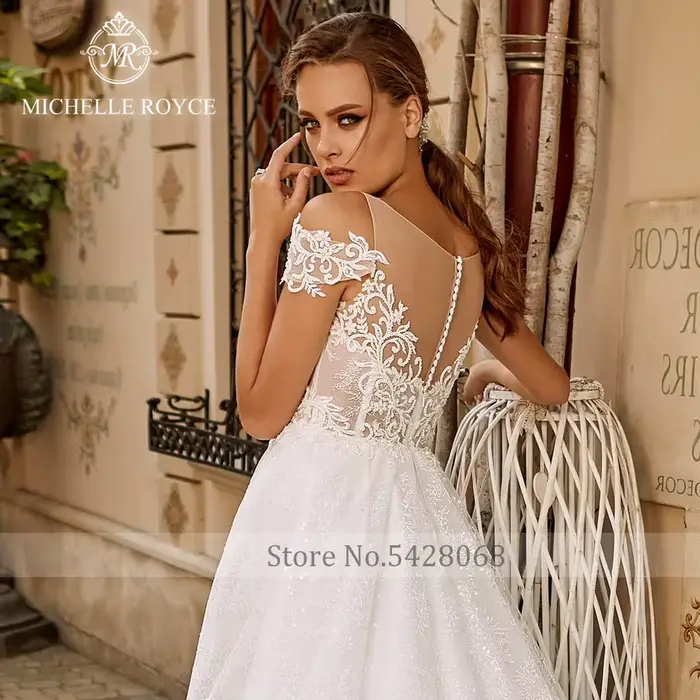 Michelle Royce-Robes de mariée A-ligne pour femmes