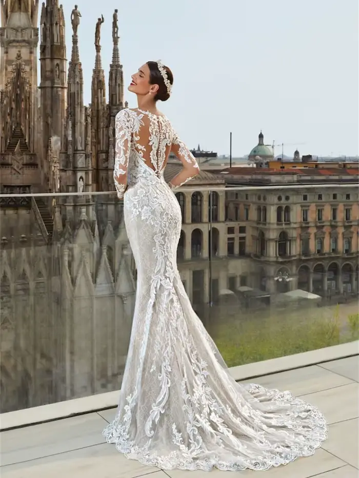 Robes De mariée sirène De luxe pour femmes