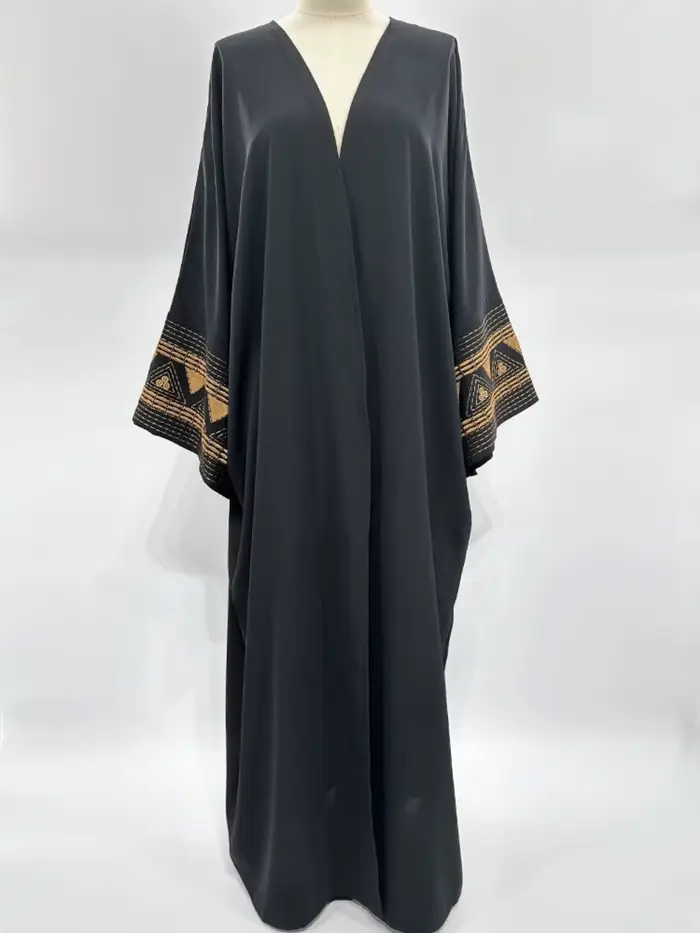 Maroc caftan Abayas Eid musulman Abaya pour les femmes robes de dubaï Jalabiya broderie Ramadan Isla