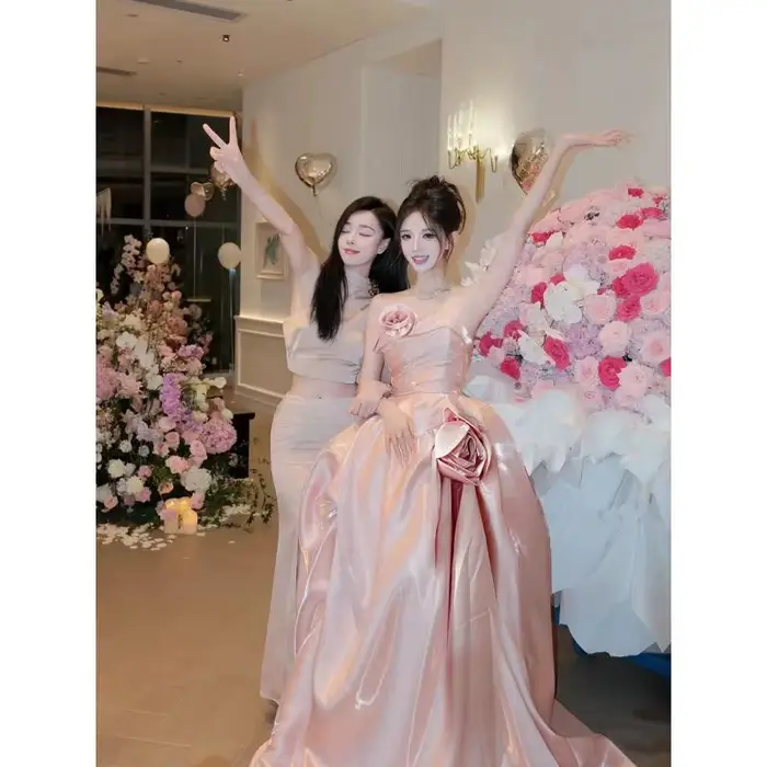 Robe de mariée Rose 3d