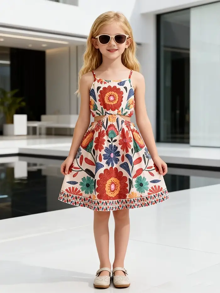 Robe d'été florale tendance pour filles