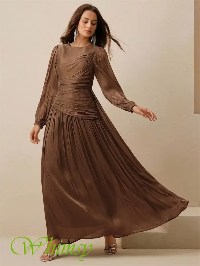 Robe de soirée en mousseline de soie
