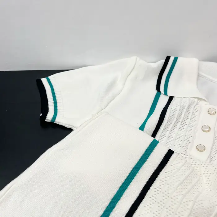 YuooMuoo Chic mode Sexy paquet hanches tricoté Mini robe 2026 été Vintage col rabattu à volants robe de soirée Streetrwear